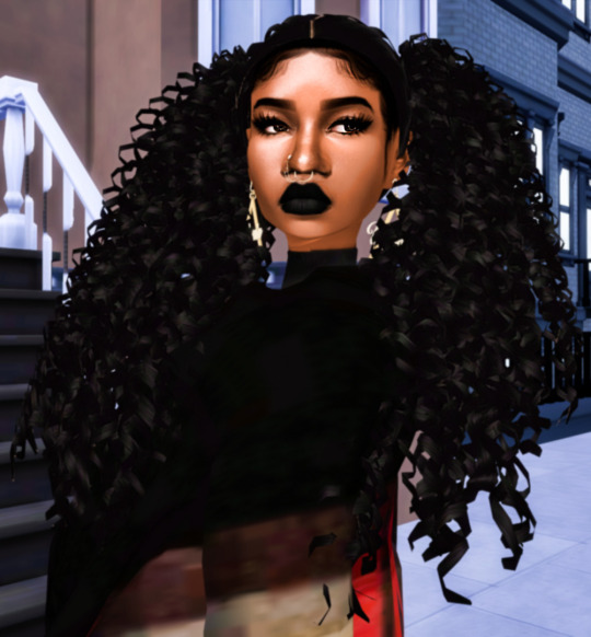 Curly ethnic hair sims 4